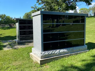 A columbarium in a cemetery 