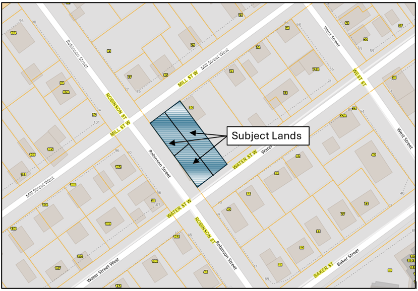 Map of subject lands